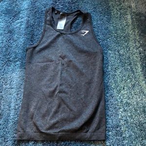 Gymshark Vital Seamless Tank in Black Marl